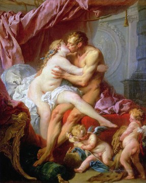  francois pintura - Hércules y Omfala Francois Boucher